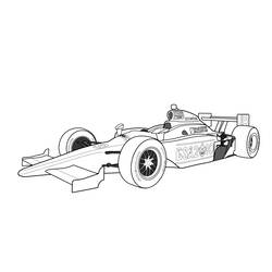 Dibujo para colorear: Race car (Transporte) #138906 - Dibujos para colorear