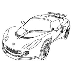 Dibujo para colorear: Race car (Transporte) #138910 - Dibujos para colorear