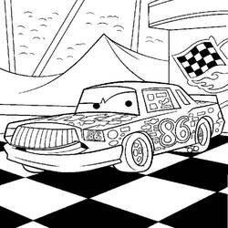 Dibujo para colorear: Race car (Transporte) #138921 - Dibujos para colorear