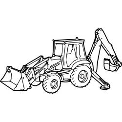 Dibujo Retroexcavadora (Transporte) #209336 para imprimir y colorear
