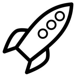 Dibujo para colorear: Rocket (Transporte) #140049 - Dibujos para colorear