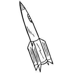 Dibujo para colorear: Rocket (Transporte) #140050 - Dibujos para Colorear e Imprimir Gratis