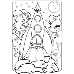 Dibujo para colorear: Rocket (Transporte) #140052 - Dibujos para Colorear e Imprimir Gratis
