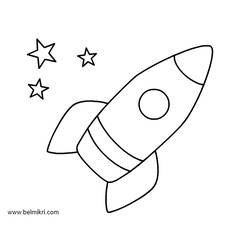 Dibujo para colorear: Rocket (Transporte) #140054 - Dibujos para colorear