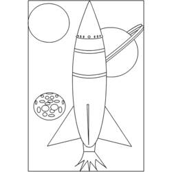 Dibujo para colorear: Rocket (Transporte) #140057 - Dibujos para Colorear e Imprimir Gratis