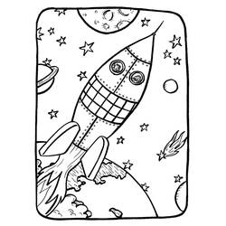 Dibujo para colorear: Rocket (Transporte) #140058 - Dibujos para colorear