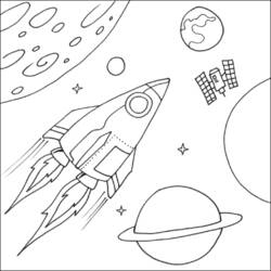 Dibujo para colorear: Rocket (Transporte) #140059 - Dibujos para Colorear e Imprimir Gratis
