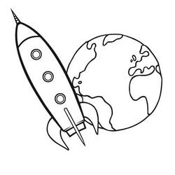 Dibujo para colorear: Rocket (Transporte) #140060 - Dibujos para colorear