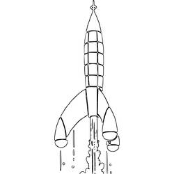 Dibujo para colorear: Rocket (Transporte) #140064 - Dibujos para colorear