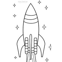 Dibujo para colorear: Rocket (Transporte) #140069 - Dibujos para colorear