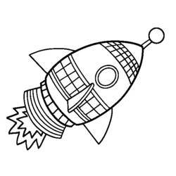 Dibujo para colorear: Rocket (Transporte) #140070 - Dibujos para colorear