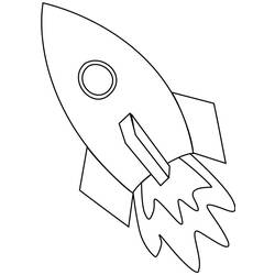 Dibujo para colorear: Rocket (Transporte) #140072 - Dibujos para colorear
