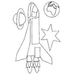 Dibujo para colorear: Rocket (Transporte) #140077 - Dibujos para Colorear e Imprimir Gratis