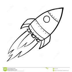 Dibujo para colorear: Rocket (Transporte) #140085 - Dibujos para colorear