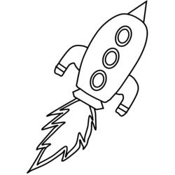 Dibujo para colorear: Rocket (Transporte) #140087 - Dibujos para colorear