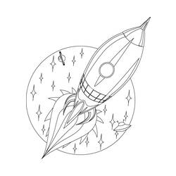Dibujo para colorear: Rocket (Transporte) #140090 - Dibujos para Colorear e Imprimir Gratis