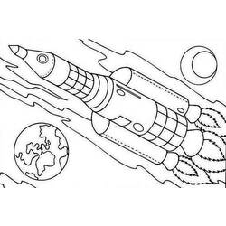 Dibujo para colorear: Rocket (Transporte) #140096 - Dibujos para colorear
