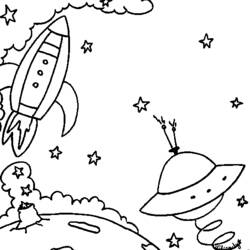 Dibujo para colorear: Rocket (Transporte) #140114 - Dibujos para Colorear e Imprimir Gratis