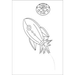 Dibujo para colorear: Rocket (Transporte) #140116 - Dibujos para Colorear e Imprimir Gratis