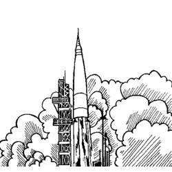Dibujo para colorear: Rocket (Transporte) #140151 - Dibujos para Colorear e Imprimir Gratis