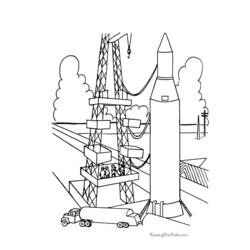 Dibujo para colorear: Rocket (Transporte) #140156 - Dibujos para Colorear e Imprimir Gratis