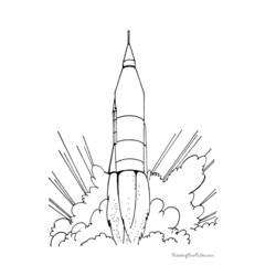 Dibujo para colorear: Rocket (Transporte) #140159 - Dibujos para Colorear e Imprimir Gratis