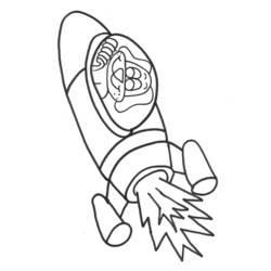 Dibujo para colorear: Rocket (Transporte) #140190 - Dibujos para Colorear e Imprimir Gratis