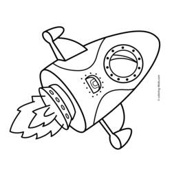 Dibujo para colorear: Rocket (Transporte) #140215 - Dibujos para colorear