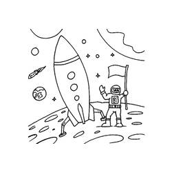 Dibujo para colorear: Rocket (Transporte) #140216 - Dibujos para colorear