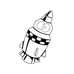 Dibujo para colorear: Rocket (Transporte) #140219 - Dibujos para Colorear e Imprimir Gratis