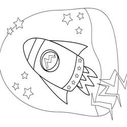 Dibujo para colorear: Rocket (Transporte) #140236 - Dibujos para Colorear e Imprimir Gratis