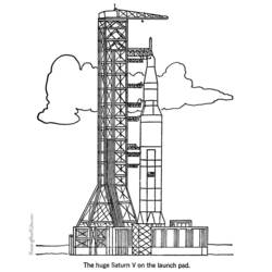 Dibujo para colorear: Rocket (Transporte) #140251 - Dibujos para colorear