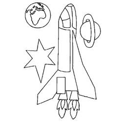 Dibujo para colorear: Rocket (Transporte) #140282 - Dibujos para Colorear e Imprimir Gratis