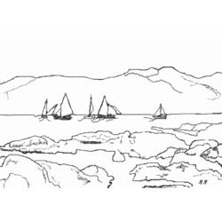 Dibujo para colorear: Sailboat (Transporte) #143560 - Dibujos para Colorear e Imprimir Gratis