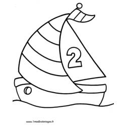 Dibujo para colorear: Sailboat (Transporte) #143562 - Dibujos para colorear