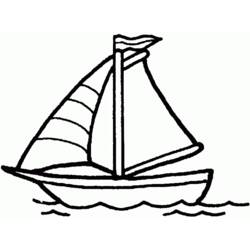 Dibujo para colorear: Sailboat (Transporte) #143567 - Dibujos para Colorear e Imprimir Gratis