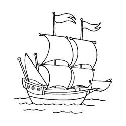 Dibujo para colorear: Sailboat (Transporte) #143571 - Dibujos para colorear