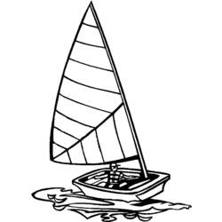 Dibujo para colorear: Sailboat (Transporte) #143574 - Dibujos para Colorear e Imprimir Gratis