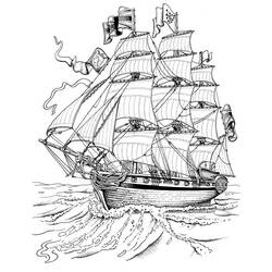 Dibujo para colorear: Sailboat (Transporte) #143577 - Dibujos para colorear