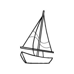 Dibujo para colorear: Sailboat (Transporte) #143587 - Dibujos para colorear