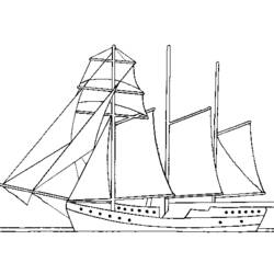 Dibujo para colorear: Sailboat (Transporte) #143594 - Dibujos para Colorear e Imprimir Gratis