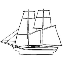 Dibujo para colorear: Sailboat (Transporte) #143595 - Dibujos para Colorear e Imprimir Gratis