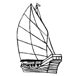 Dibujo para colorear: Sailboat (Transporte) #143605 - Dibujos para Colorear e Imprimir Gratis