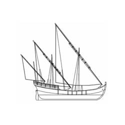 Dibujo para colorear: Sailboat (Transporte) #143610 - Dibujos para Colorear e Imprimir Gratis