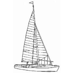 Dibujo para colorear: Sailboat (Transporte) #143612 - Dibujos para Colorear e Imprimir Gratis