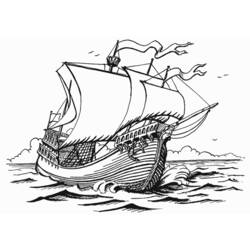 Dibujo para colorear: Sailboat (Transporte) #143622 - Dibujos para Colorear e Imprimir Gratis