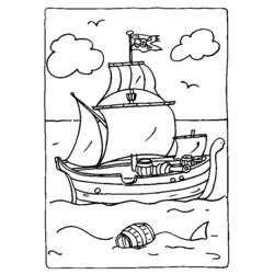 Dibujo para colorear: Sailboat (Transporte) #143642 - Dibujos para Colorear e Imprimir Gratis