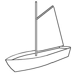 Dibujo para colorear: Sailboat (Transporte) #143651 - Dibujos para colorear