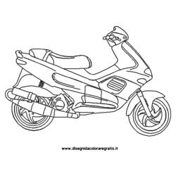 Dibujo para colorear: Scooter (Transporte) #139553 - Dibujos para colorear