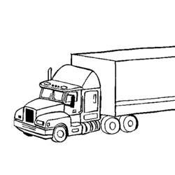 Dibujo para colorear: Semi-trailer (Transporte) #146717 - Dibujos para colorear